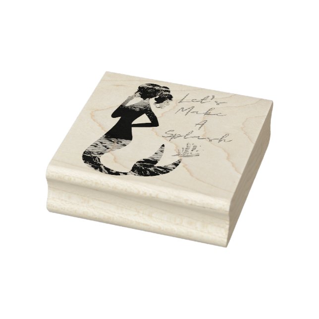 Låt oss göra en Sjöjungfru av Stänk-trä Art Frimär Stämpel (Stämpel)