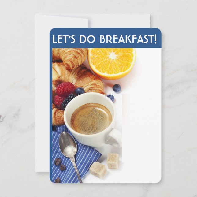 Låt oss göra frukostinbjudningar inbjudningar (Framsida)