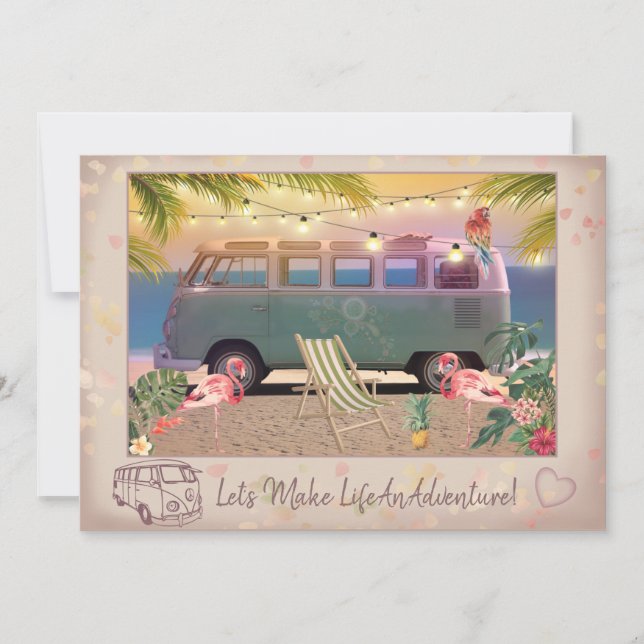 Låt oss göra livet till ett Äventyr Julkort (Framsida)