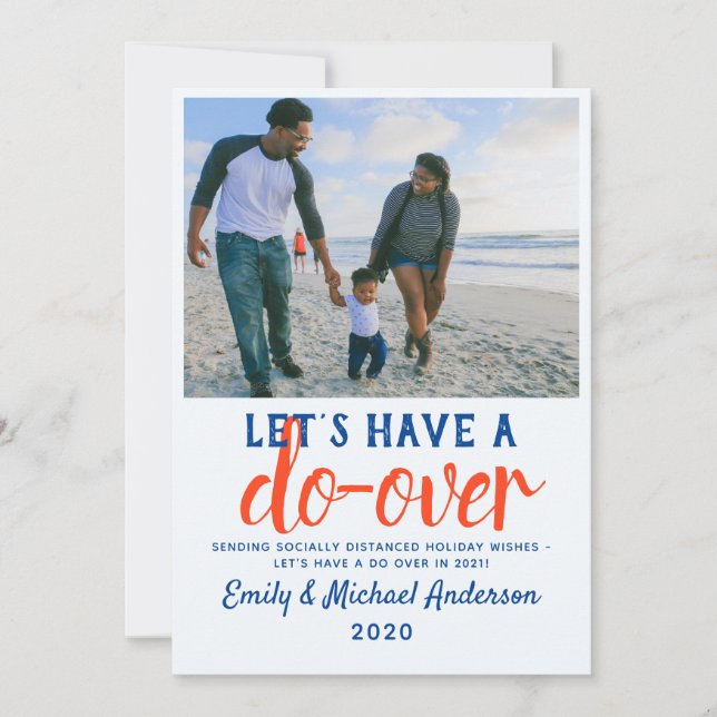 Låt oss göra mer än den moderna Helgdagarna FOTO 2 Julkort (Framsida)