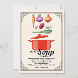 Låt oss göra soppainbjudan inbjudningar