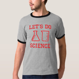 Låt oss göra vetenskap (den röda designen) tee shirt