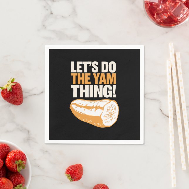 Låt oss göra Yam Sak Thanksgiving Sweet Potato Pappersservett (Insitu)