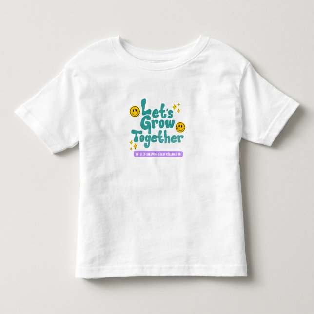Låt oss Grow Together Baby T-shirt (Framsida)