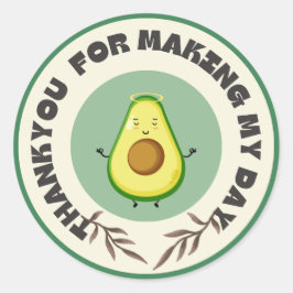 "Låt oss ha Avo-Celebrate! Bash Sticker från födel Runt Klistermärke