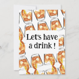 Låt oss ha en drink! inbjudningar