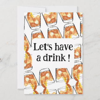 Låt oss ha en drink! inbjudningar