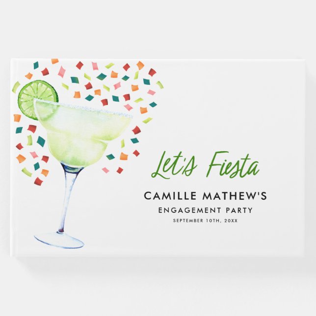 Låt oss ha en Fiesta Förlovningsfest Gästbok (Framsida)