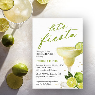Låt oss ha en Fiesta Margarita Cocktail Bröllopsfe Inbjudningar