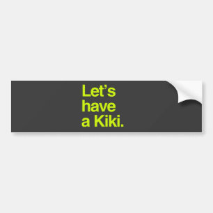 Låt oss ha en kiki (neon) bildekal