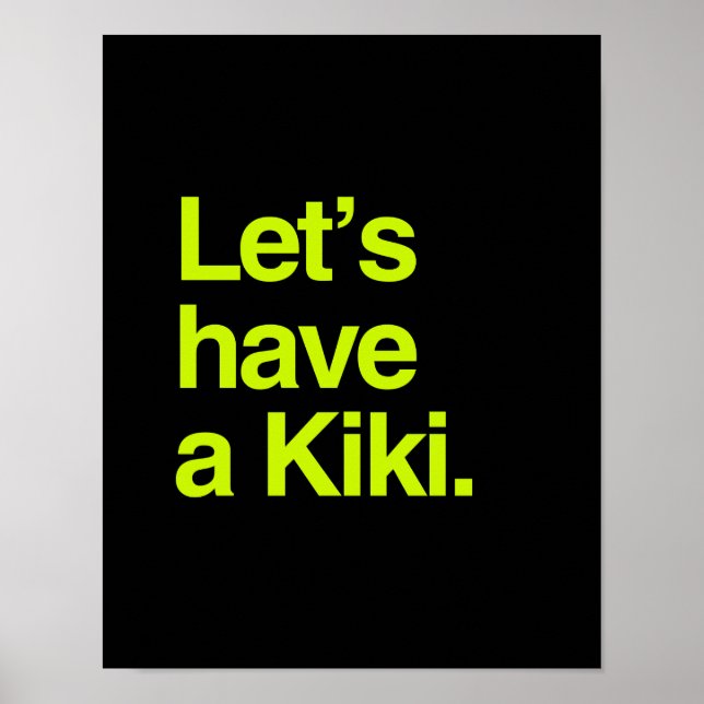 Låt oss ha en kiki (nyon) poster (Framsidan)