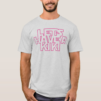 Låt oss ha en Kiki skjorta - rosa/grå färg Tee Shirt