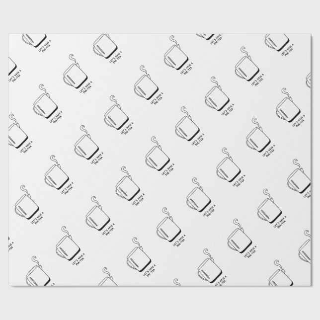 Låt oss ha en Par-Tea Presentpapper (Platt)