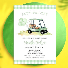 Låt oss ha en Par-tee Golf Baby Shower Inbjudan
