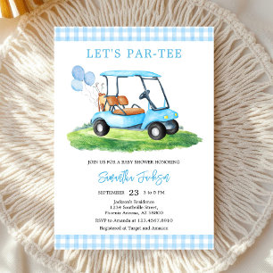 Låt oss ha en Par-tee Golf Baby Shower Inbjudan