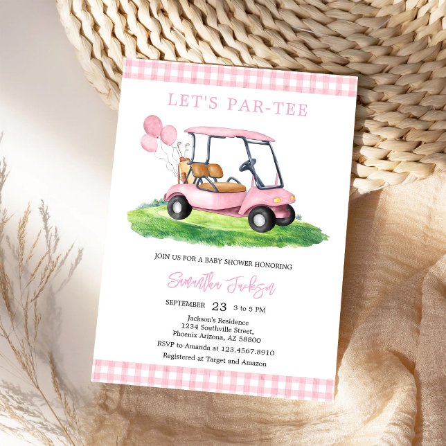 Låt oss ha en Par-tee Golf Baby Shower-inbjudan Inbjudningar (Skapare uppladdad)
