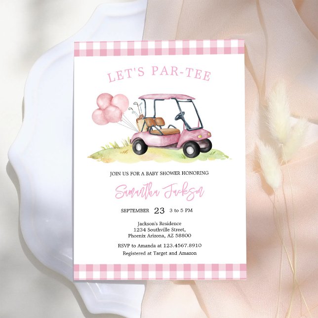 Låt oss ha en Par-tee Golf Baby Shower-inbjudan Inbjudningar (Skapare uppladdad)
