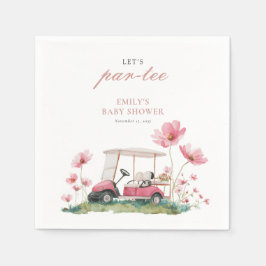 Låt oss ha en Par-tee Golf Baby Shower Servetter
