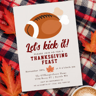 Låt oss ha en rolig Thanksgiving-middag Inbjudningar