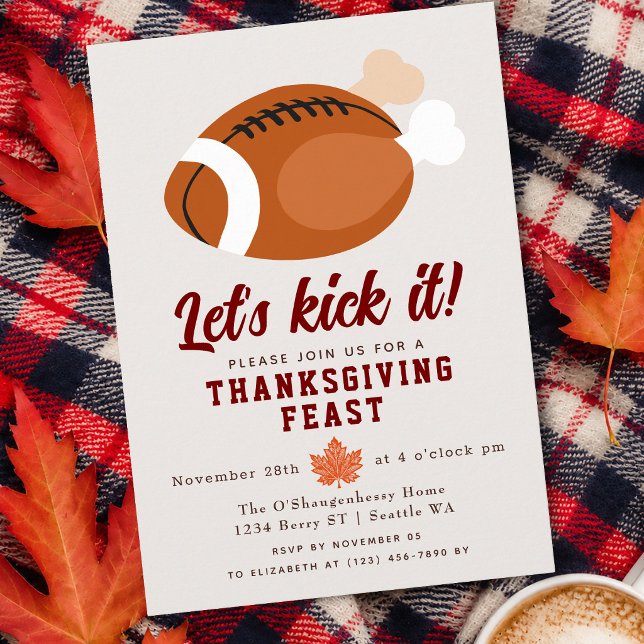 Låt oss ha en rolig Thanksgiving-middag Inbjudningar (Skapare uppladdad)