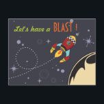 Låt oss ha en sista födelsedag Inbjudan<br><div class="desc">Många alternativ för att anpassa kortet,  fram och tillbaka! Perfekt för en Födelsedagsfest för rymdtema!</div>