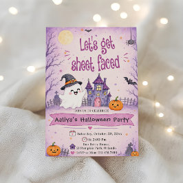 Låt oss ha en skräckfylld Halloweenfest Inbjudningar