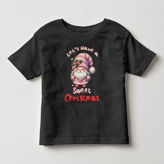 Låt Oss Ha En Söt Jul Barn T Shirt (Framsida)
