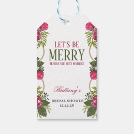 Låt oss ha en trevlig jul bröllopsdusch presentetikett