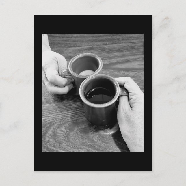 Låt oss ha kaffevykort vykort (Framsida)