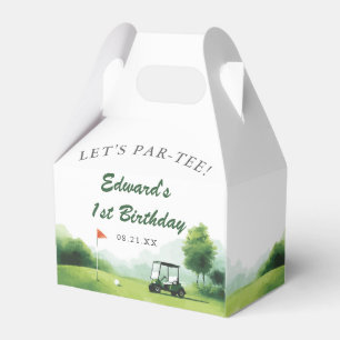 Låt oss ha kul golf födelsedag Vattenfärg Presentaskar