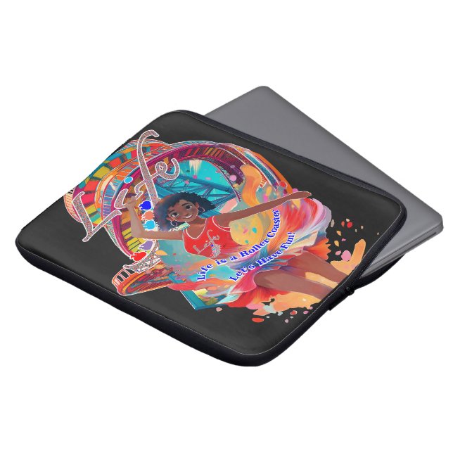 Låt oss ha kul! laptop fodral (Framsida topp)