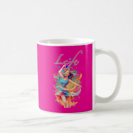 Låt oss ha kul, livet är en berg- och dalbana kaffemugg