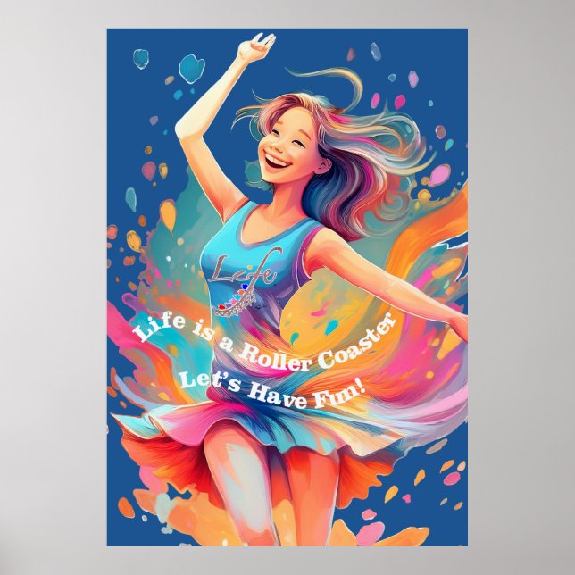 Låt Oss Ha Kul, Livet är en Berg-och Dalbana Poster (Framsidan)