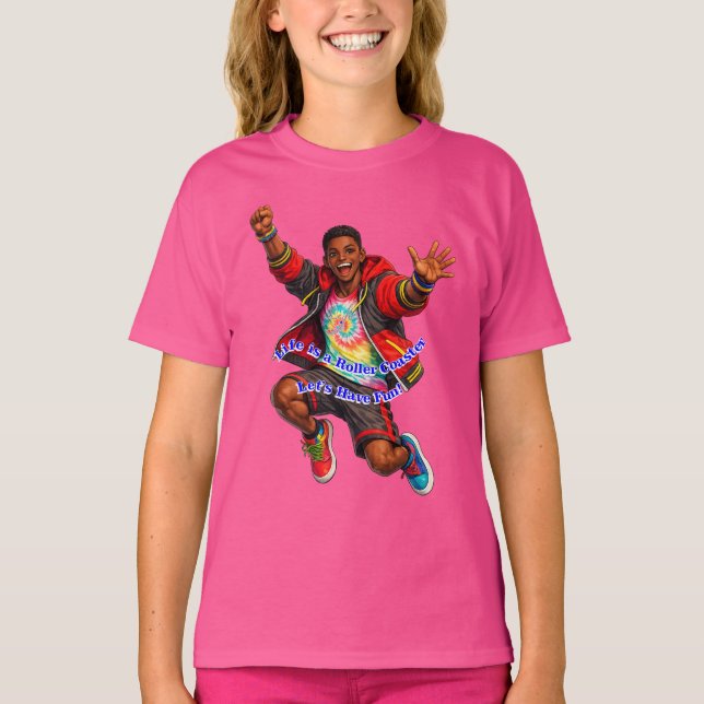 Låt oss ha kul!! t shirt (Framsida)