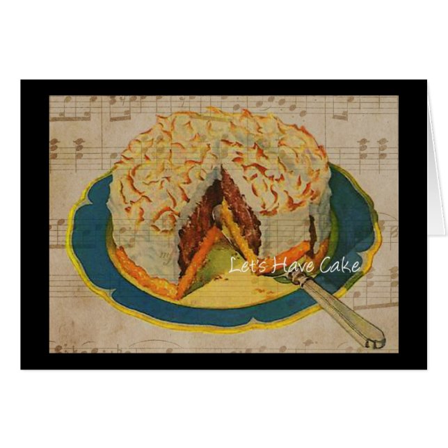 Låt oss ha kummel hälsningskort (Framsidan Horizontal)