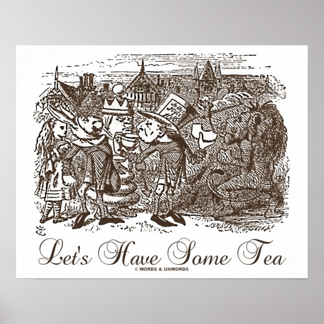 Låt oss ha lite tea (Wonderland Alice) Poster (Framsidan)
