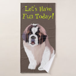 Låt oss ha Roligt idag, St Bernard Puppy Stil