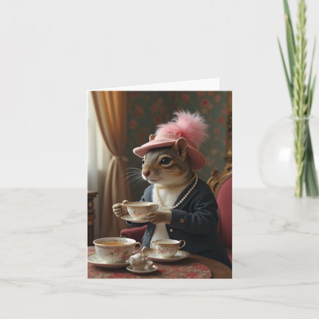 Låt oss ha tea kort (Framsida)