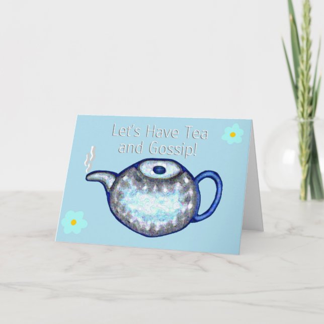 Låt oss Ha Tea och Gossip! Kort (Framsida)