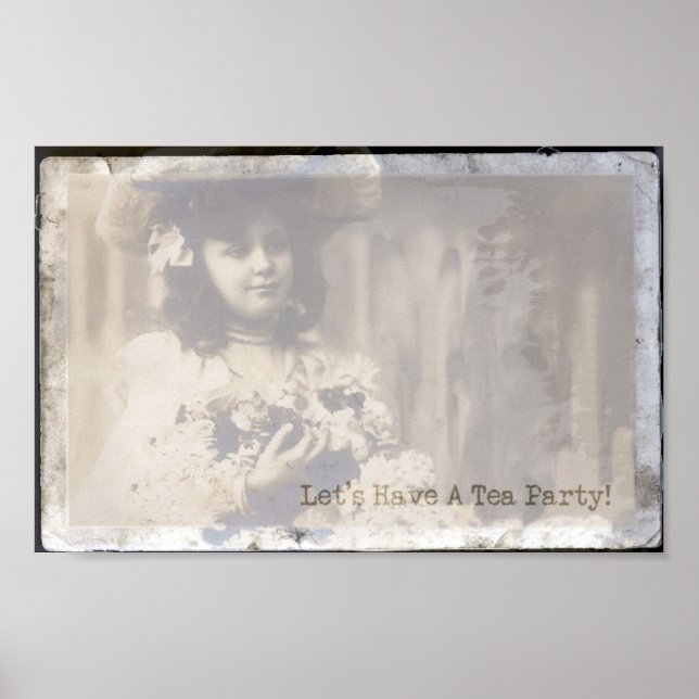 Låt oss ha Tea Party Poster (Framsidan)