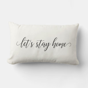 Låt oss håll hemmet elegant-calligrafi lumbarkudde
