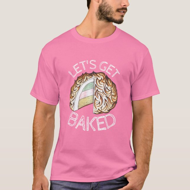 Låt oss Hämta bakad Alaska Ice Cream Funny Foodie T Shirt (Framsida)