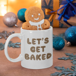 Låt oss Hämta bakade kakor för guldbröd Kaffemugg