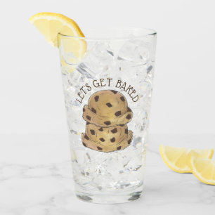 Låt oss Hämta bakat choklad Chip Cookie Dough Scoo Glaskopp