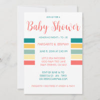 Låt oss Hämta Beachy Baby Shower-inbjudan
