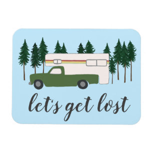 Låt oss Hämta Borttappad Lastbil Camping RVing Mot Magnet