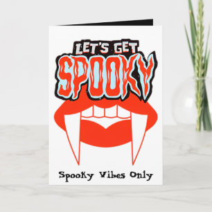 Låt oss Hämta deoky Vampire Fang Halloween-kort Kort