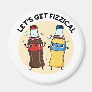 Låt oss Hämta fizzic Funny Soda Pop Pun Magnet