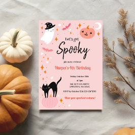 Låt oss Hämta Födelsedagsfest för Spooky Halloween Inbjudningar