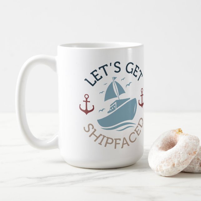 Låt oss Hämta försändelse Kaffemugg (Med munk)